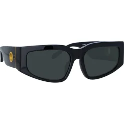 Linda Farrow - Senna Cat Eye Sunglasses in Black (Men’s) - LFL1351C1SUN - Linda Farrow Eyewear - Avvenice