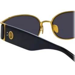 Linda Farrow - Shelby Cat Eye Sunglasses in Black - LFL1157C1SUN - Linda Farrow Eyewear - Avvenice
