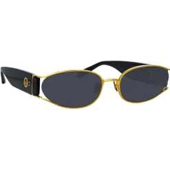 Linda Farrow - Shelby Cat Eye Sunglasses in Black (Men’s) - LFL1157C1SUN - Linda Farrow Eyewear - Avvenice
