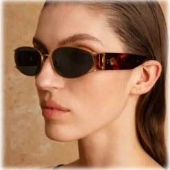 Linda Farrow - Shelby Cat Eye Sunglasses in Tortoiseshell - LFL1157C2SUN - Linda Farrow Eyewear - Avvenice