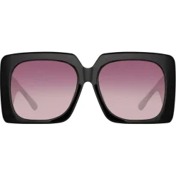 Linda Farrow - Sierra Oversized Sunglasses in Black Wine - LFL1346C2SUN - Linda Farrow Eyewear - Avvenice