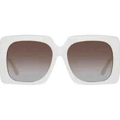Linda Farrow - Sierra Oversized Sunglasses in White - LFL1346C4SUN - Linda Farrow Eyewear - Avvenice