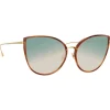Linda Farrow - Silvie Cat Eye Sunglasses in Horn - LFL1244C4SUN - Linda Farrow Eyewear - Avvenice