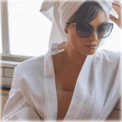 Linda Farrow - Silvie Cat Eye Sunglasses in Black - LFL1244C1SUN - Linda Farrow Eyewear - Avvenice