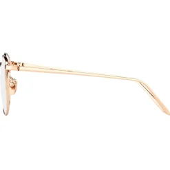 Linda Farrow - SImon Square Optical Glasses in Rose Gold - LFL479C8OPT - Linda Farrow Eyewear - Avvenice