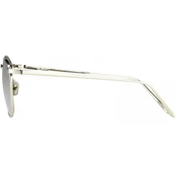 Linda Farrow - Simon Square Sunglasses in White Gold - LFLC479C2SUN - Linda Farrow Eyewear - Avvenice