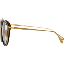 Linda Farrow - Song Cat Eye Optical Frame in Yellow Gold - LFL1445C4OPT - Linda Farrow Eyewear - Avvenice
