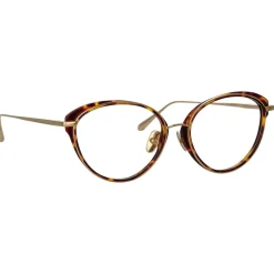 Linda Farrow - Song Cat Eye Optical Frame in Tortoiseshell - LFL1445C4OPT - Linda Farrow Eyewear - Avvenice