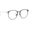 Linda Farrow - Sophia Oval Optical Glasses in Black White Gold - LF45C2OPT - Linda Farrow Eyewear - Avvenice