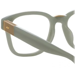 Linda Farrow - Steffen Optical D-Frame in Steel - LFL1402C6OPT - Linda Farrow Eyewear - Avvenice