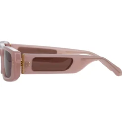 Linda Farrow - Talita Rectangular Sunglasses in Lilac - LFL1419C5SUN - Linda Farrow Eyewear - Avvenice