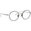 Linda Farrow - The Adams Oval Optical Glasses in Black White Gold (C2) - LFL925C2OPT - Linda Farrow Eyewear - Avvenice