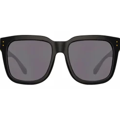 Linda Farrow - The Freya Square Sunglasses in Black - LFL1175C1SUN - Linda Farrow Eyewear - Avvenice
