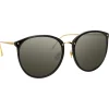 Linda Farrow - The Kings Oversized Sunglasses in Black (C1) - LFL747C1SUN - Linda Farrow Eyewear - Avvenice