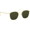 Linda Farrow - The Simon Square Sunglasses in Green Yellow Gold (C5) - LFL479C5SUN - Linda Farrow Eyewear - Avvenice