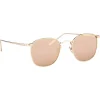 Linda Farrow - The Simon Square Sunglasses in Rose Gold (C3) - LFL479C3SUN - Linda Farrow Eyewear - Avvenice