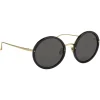 Linda Farrow - The Tracy Round Sunglasses in Black (C11) - LFL239C11SUN - Linda Farrow Eyewear - Avvenice