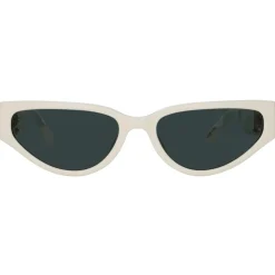 Linda Farrow - Tomie Cat Eye Sunglasses in White - LFL1426C2SUN - Linda Farrow Eyewear - Avvenice