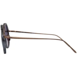 Linda Farrow - Tracy Round Sunglasses in Grey Marble - LFL239C50SUN - Linda Farrow Eyewear - Avvenice