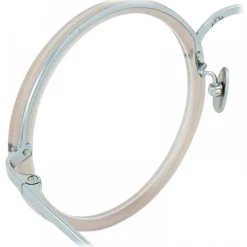 Linda Farrow - Tracy Round Optical Glasses in Milky Grey - LFL239C62OPT - Linda Farrow Eyewear - Avvenice