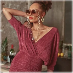 Linda Farrow - Valentina Squared Sunglasses in Ash - LFL1173C4SUN - Linda Farrow Eyewear - Avvenice