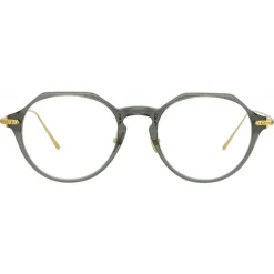 Linda Farrow - Wren Oval Optical Glasses in Green - LF05AC13OPT - Linda Farrow Eyewear - Avvenice