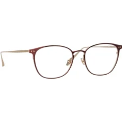 Linda Farrow - Xate Rectangular Optical Glasses in Brown - LFL1235C3OPT - Linda Farrow Eyewear - Avvenice