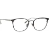 Linda Farrow - Xate Rectangular Optical Glasses in Black White Gold - LFL1235C2OPT - Linda Farrow Eyewear - Avvenice