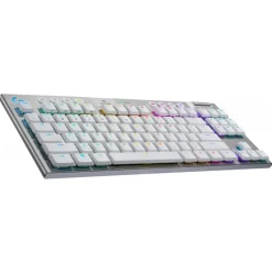 Logitech - G915 TKL Tenkeyless LIGHTSPEED Wireless RGB Mechanical Gaming Keyboard - White - Gaming Keyboard - Avvenice