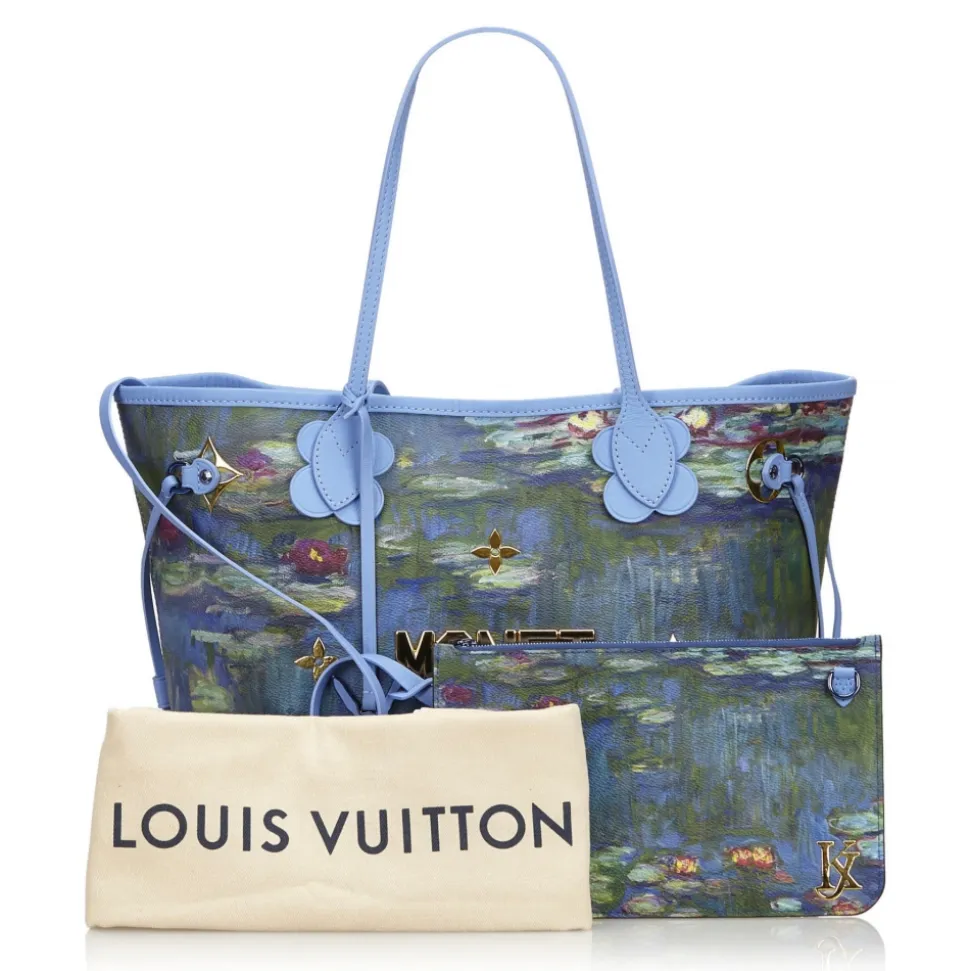 Louis Vuitton Vintage - 2017 Masters Collection Neverfull MM Monet Bag - Blue - Leather Handbag - Luxury High Quality - Avvenice