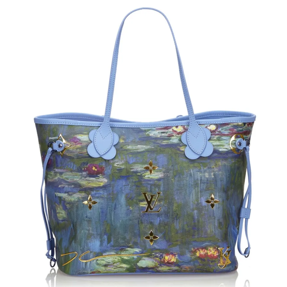 Louis Vuitton Vintage - 2017 Masters Collection Neverfull MM Monet Bag - Blue - Leather Handbag - Luxury High Quality - Avvenice