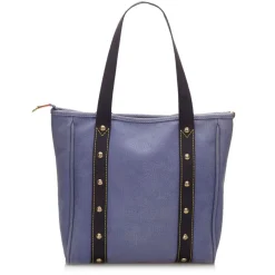 Louis Vuitton Vintage - Antigua Cabas MM Bag - Blue - Fabric and Canvas Handbag - Luxury High Quality - Avvenice