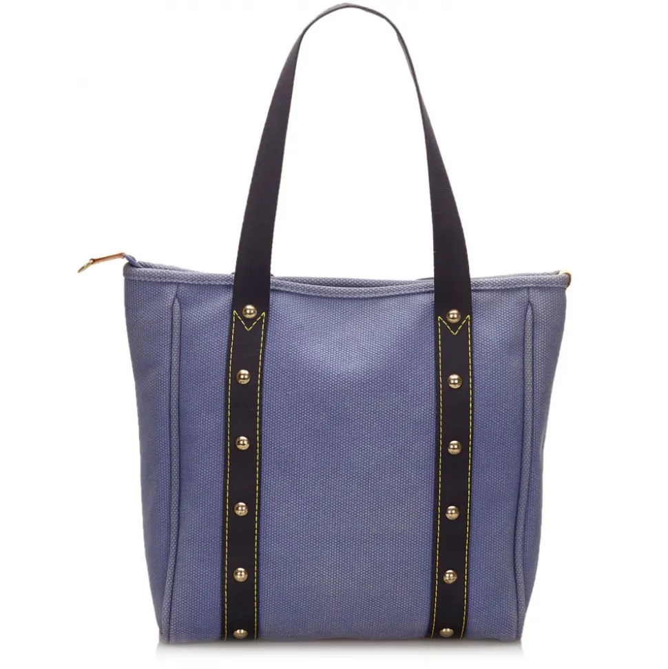 Louis Vuitton Vintage - Antigua Cabas MM Bag - Blue - Fabric and Canvas Handbag - Luxury High Quality - Avvenice