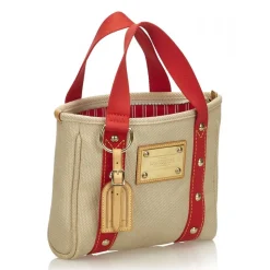 Louis Vuitton Vintage - Antigua Cabas PM Bag - Brown Beige - Canvas and Leather Handbag - Luxury High Quality - Avvenice