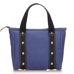 Louis Vuitton Vintage - Antigua Cabas PM Bag - Blue Black - Canvas and Leather Handbag - Luxury High Quality - Avvenice