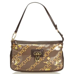 Louis Vuitton Vintage - Charms Pochette Accessories Bag - Brown - Plastic, Vinyl and Leather Handbag - Luxury High Quality - Avvenice