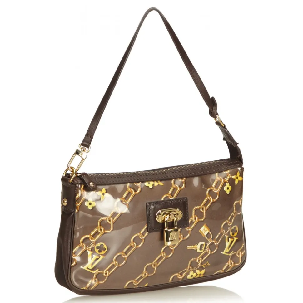 Louis Vuitton Vintage - Charms Pochette Accessories Bag - Brown - Plastic, Vinyl and Leather Handbag - Luxury High Quality - Avvenice