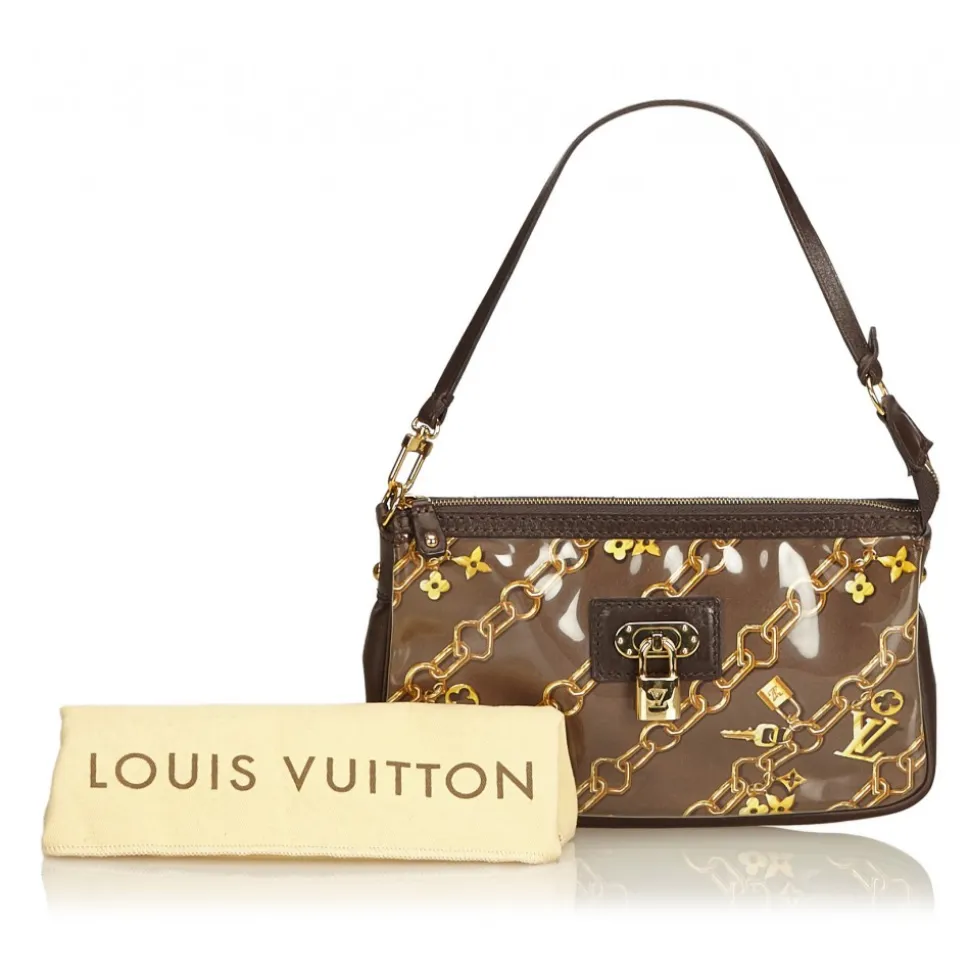 Louis Vuitton Vintage - Charms Pochette Accessories Bag - Brown - Plastic, Vinyl and Leather Handbag - Luxury High Quality - Avvenice