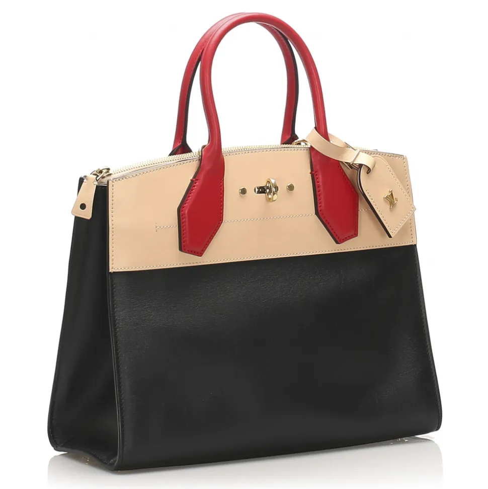 Louis Vuitton Vintage - City Steamer MM Bag - Black Multi - Canvas Leather Calf Handbag - Luxury High Quality - Avvenice