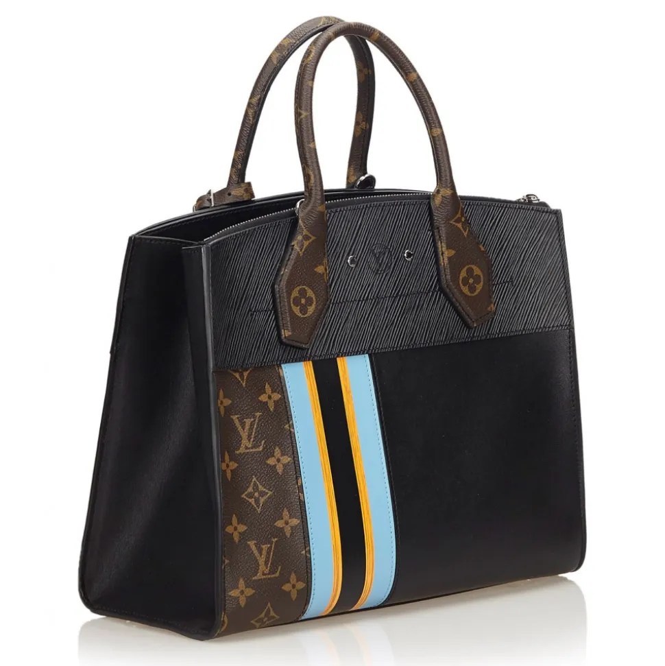 Louis Vuitton Vintage - City Steamer MM Bag - Black - Canvas Leather Calf Handbag - Luxury High Quality - Avvenice