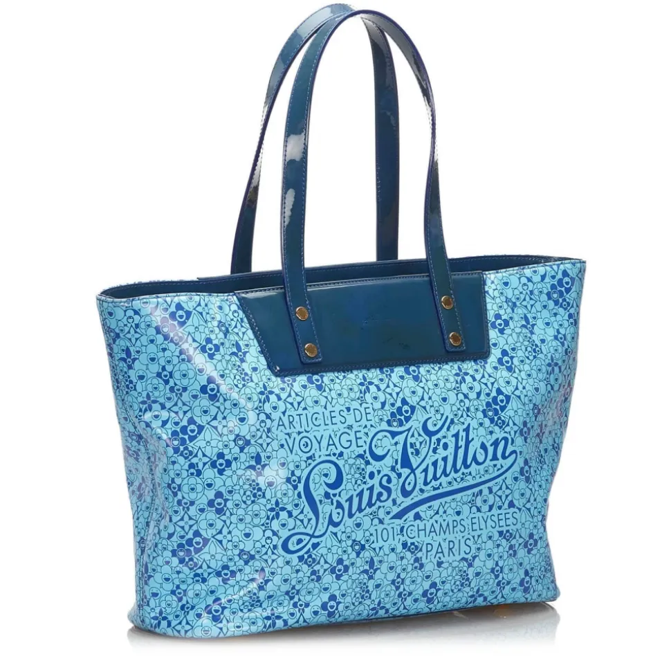 Louis Vuitton Vintage - Cosmic Blossom PM Bag - Blue - PVC and Leather Handbag - Luxury High Quality - Avvenice