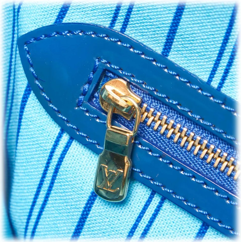 Louis Vuitton Vintage - Cosmic Blossom PM Bag - Blue - PVC and Leather Handbag - Luxury High Quality - Avvenice