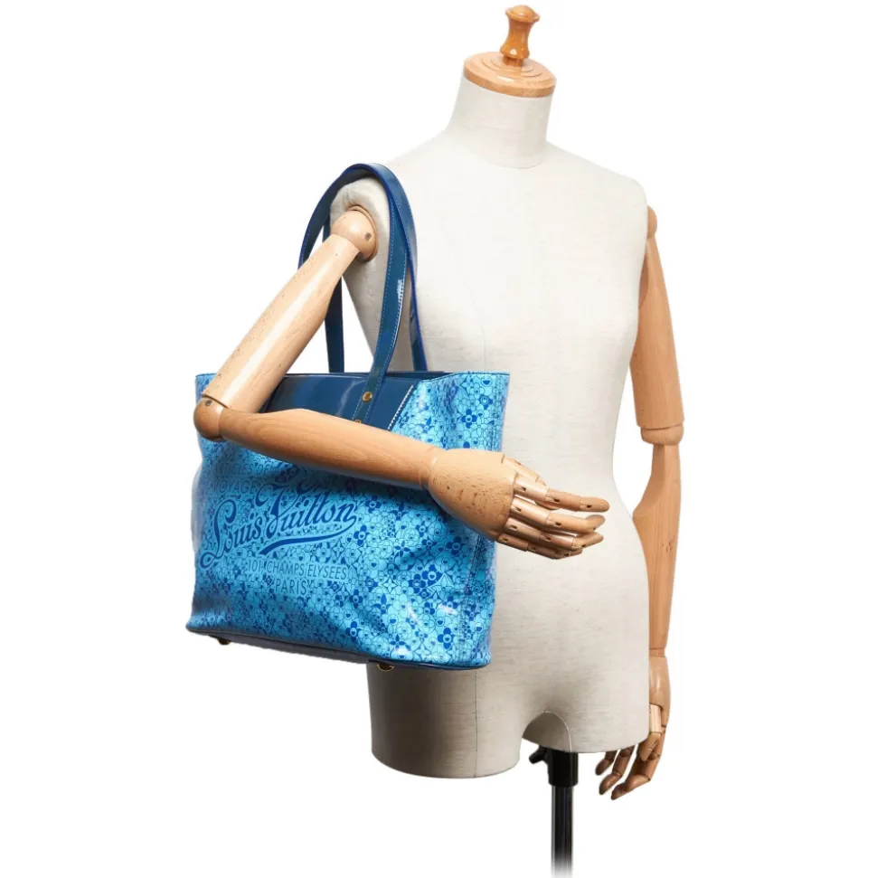 Louis Vuitton Vintage - Cosmic Blossom PM Bag - Blue - PVC and Leather Handbag - Luxury High Quality - Avvenice