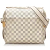 Louis Vuitton Vintage - Damier Azur Naviglio Bag - White Ivory Blue - Damier Leather Handbag - Luxury High Quality - Avvenice