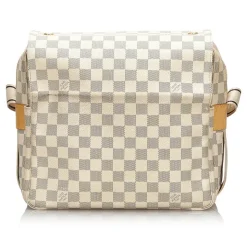 Louis Vuitton Vintage - Damier Azur Naviglio Bag - White Ivory Blue - Damier Leather Handbag - Luxury High Quality - Avvenice