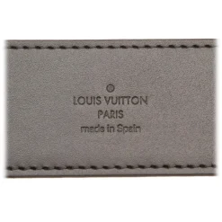 Louis Vuitton Vintage - Damier Graphie Initiales Belt - Black Gray - Leather Belt - Luxury High Quality - Avvenice