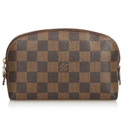 Louis Vuitton Vintage - Damier Ebene Cosmetic Pouch - Brown - Damier Canvas and Leather Handbag - Luxury High Quality - Avvenice