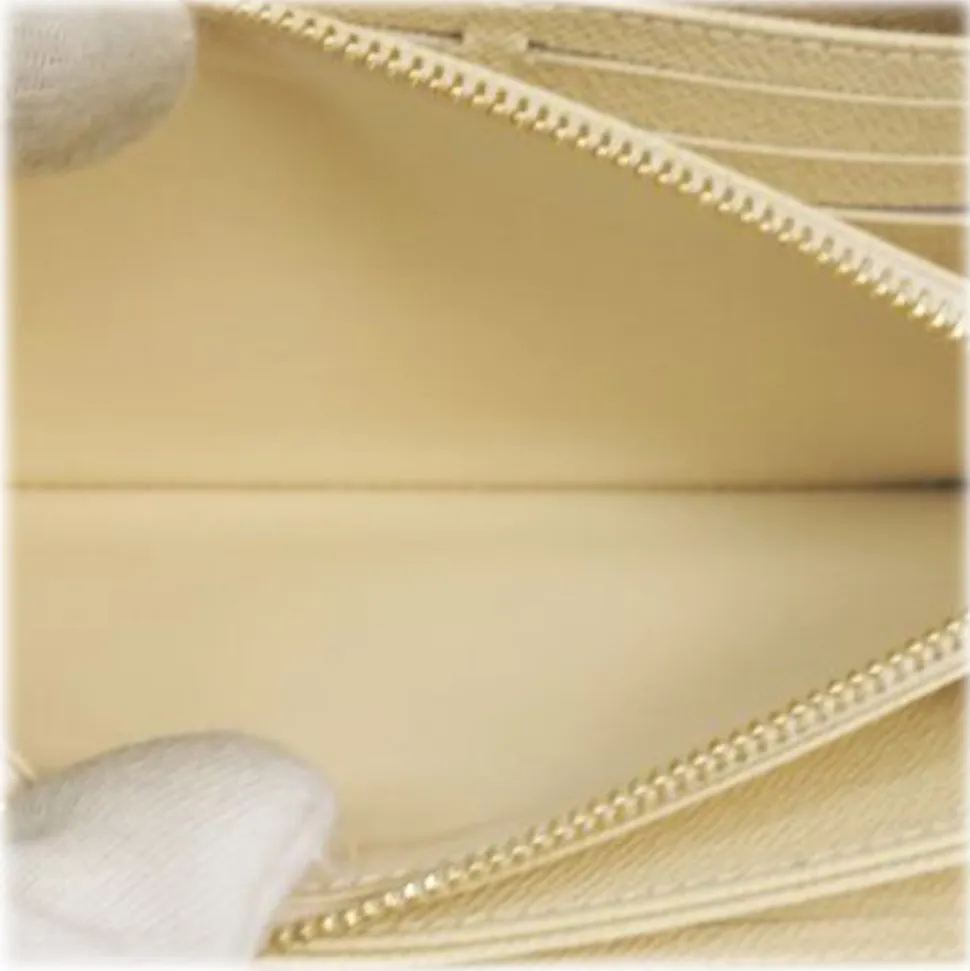 Louis Vuitton Vintage - Damier Azur Zippy Wallet - White Ivory Blue - Damier Leather Handbag - Luxury High Quality - Avvenice