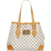 Louis Vuitton Vintage - Damier Azur Hampstead MM - White Blue - Damier Canvas and Calf Leather Tote Bag - Luxury High Quality - Avvenice