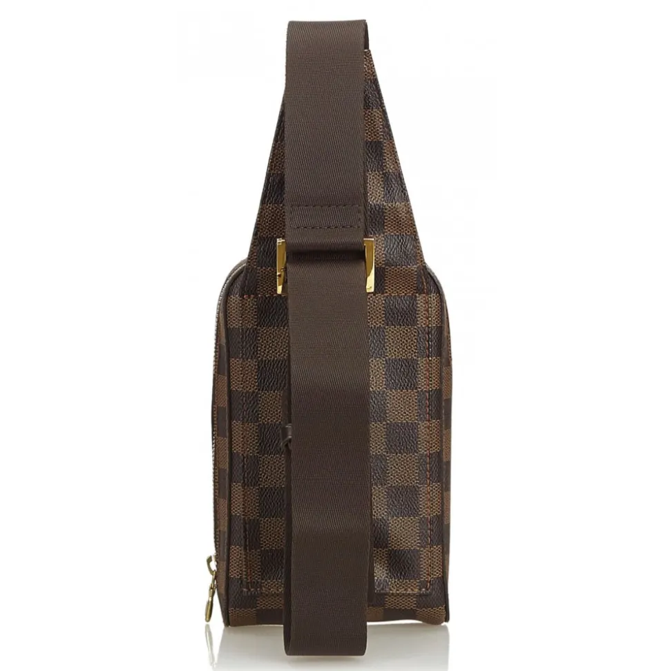 Louis Vuitton Vintage - Damier Ebene Geronimos Bag - Brown - Monogram Canvas and Leather Shoulder Bag - Luxury High Quality - Avvenice